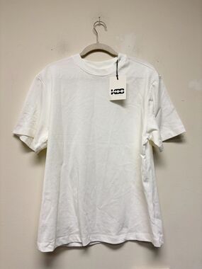 Womens T-shirt Plain White Size XS #464